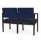 Lesro Lenox 2 Seat Tandem Seating W/ Arm, 44 in W 26 in L 31.5 in H LW2103 - alternate 2